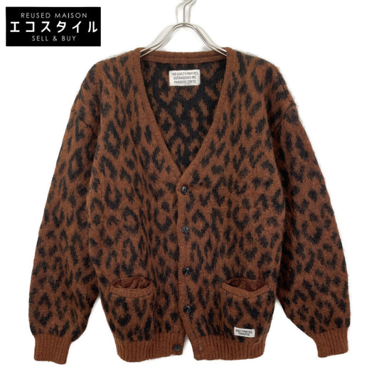 WACKO MARIA ワコマリア ﾌﾞﾗｳﾝ ﾓﾍｱ ﾚｵﾊﾟｰﾄﾞｶｰﾃﾞｨｶﾞﾝ トップス Ｌ