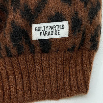 WACKO MARIA ワコマリア ﾌﾞﾗｳﾝ ﾓﾍｱ ﾚｵﾊﾟｰﾄﾞｶｰﾃﾞｨｶﾞﾝ トップス Ｌ