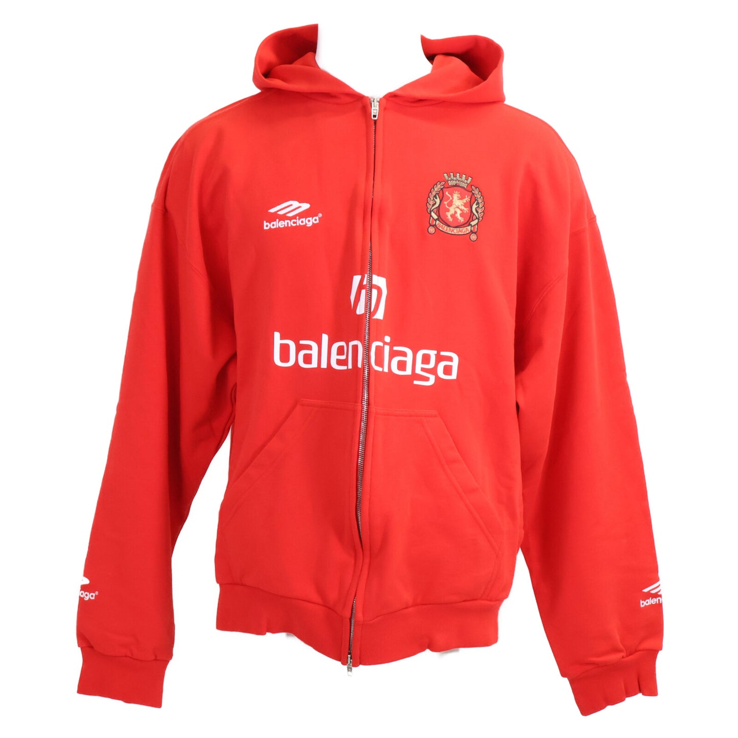 BALENCIAGA バレンシアガ 【新品同様/国内正規/23年製】744457 Medium Fit Zip-up Hoodie ジップアップ パーカー/ トップス XS