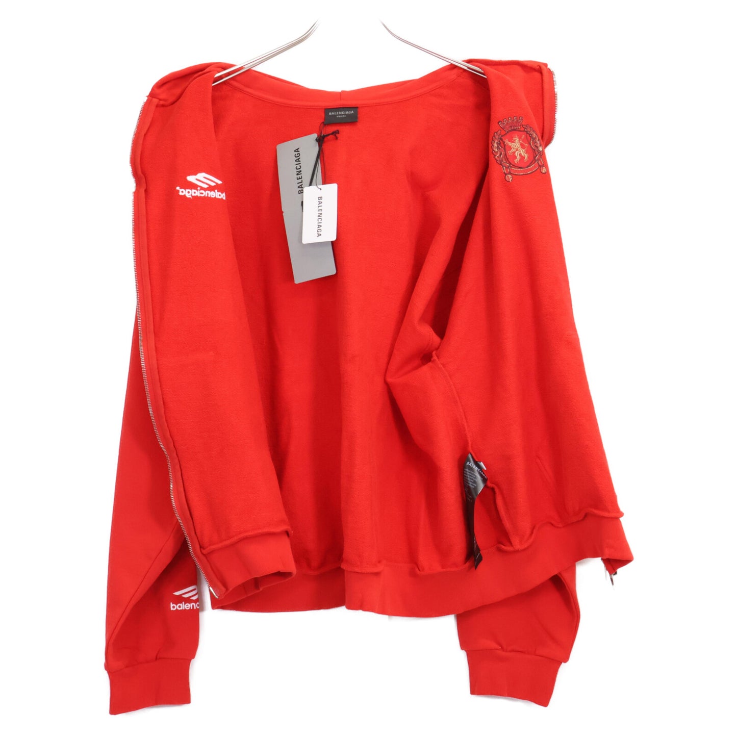 BALENCIAGA バレンシアガ 【新品同様/国内正規/23年製】744457 Medium Fit Zip-up Hoodie ジップアップ パーカー/ トップス XS