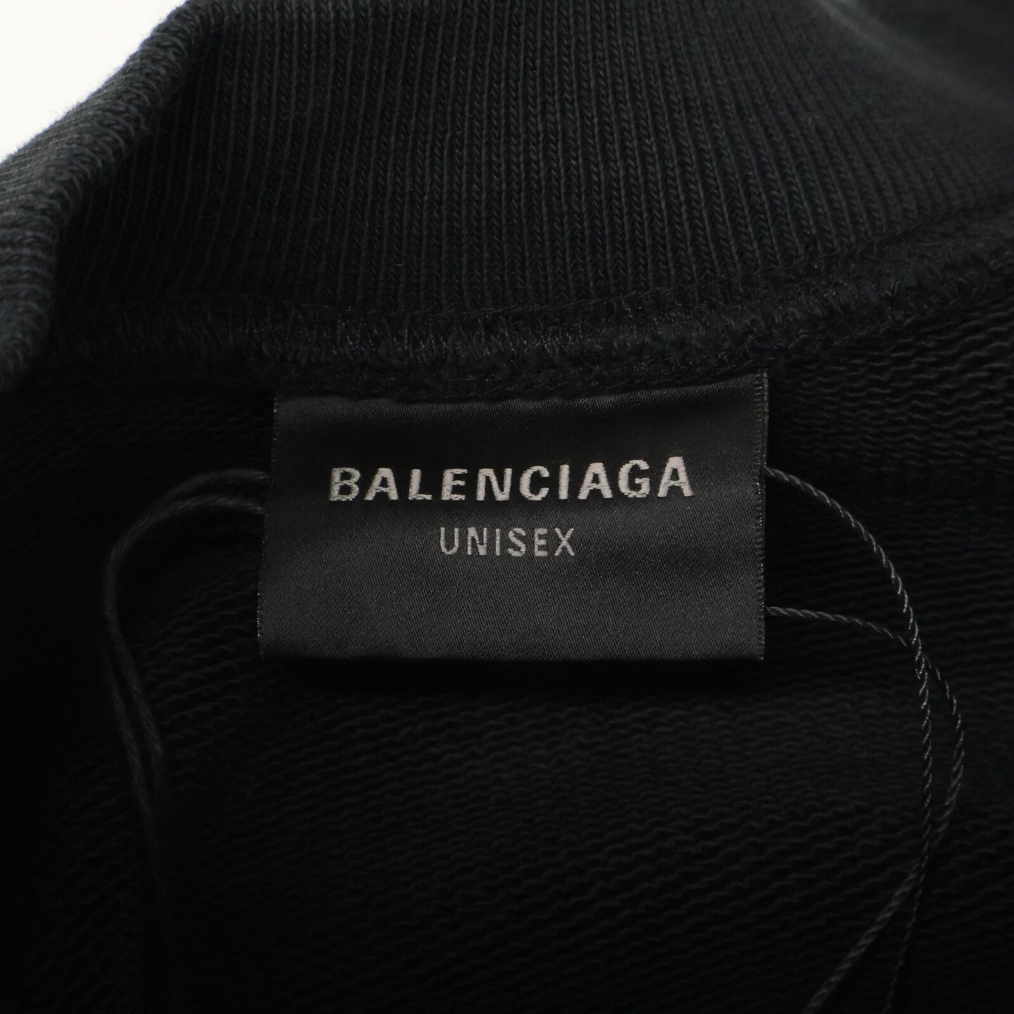 BALENCIAGA バレンシアガ 【新品同様/国内正規/23年製】791614 Double Front Crew ダブルフロント ダメージ加工 スウェットシャツ/ トップス S