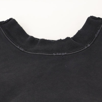 BALENCIAGA バレンシアガ 【新品同様/国内正規/23年製】791614 Double Front Crew ダブルフロント ダメージ加工 スウェットシャツ/ トップス S
