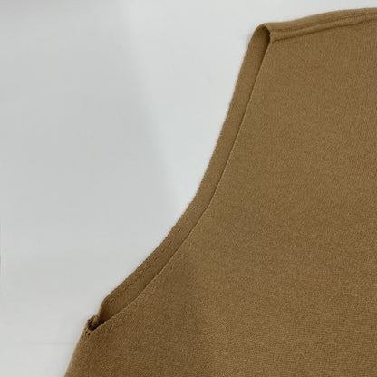 CABaN キャバン ﾌﾞﾗｳﾝ ｶｼﾐﾔ混 ﾊｲﾈｯｸ ﾛﾝｸﾞｼﾞﾚ ﾆｯﾄﾜﾝﾋﾟｰｽ ワンピース F