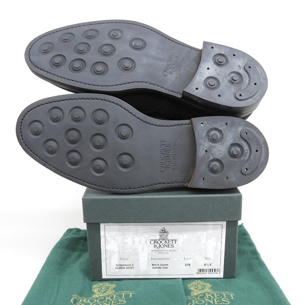 Crockett&Jones クロケット＆ジョーンズ 新品同様 セッジムーア3 ダイナイトソール プレーントゥダービーシューズ 26388A-S01D1 378ラスト シューズ 8 1/2E