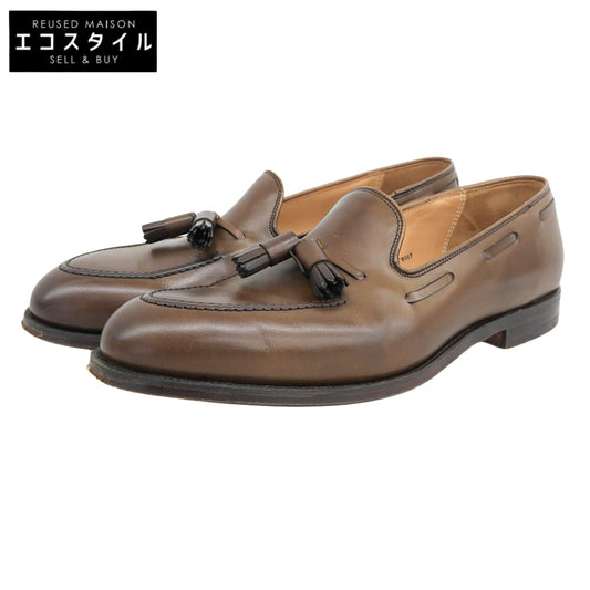 Crockett&Jones クロケット＆ジョーンズ 美品 キャベンディッシュ2 バーニッシュドカーフ タッセルローファー 9E 29376A-B02L1 325ラスト シューズ 9E