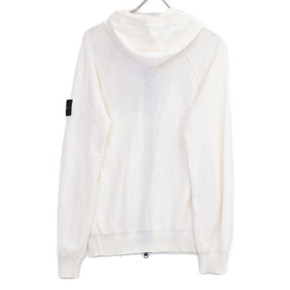 STONE ISLAND ストーンアイランド 【美品/国内正規】7015536B0 Melange Zip Hood Cardigan ジップアップ フーディカーディガン/ トップス M