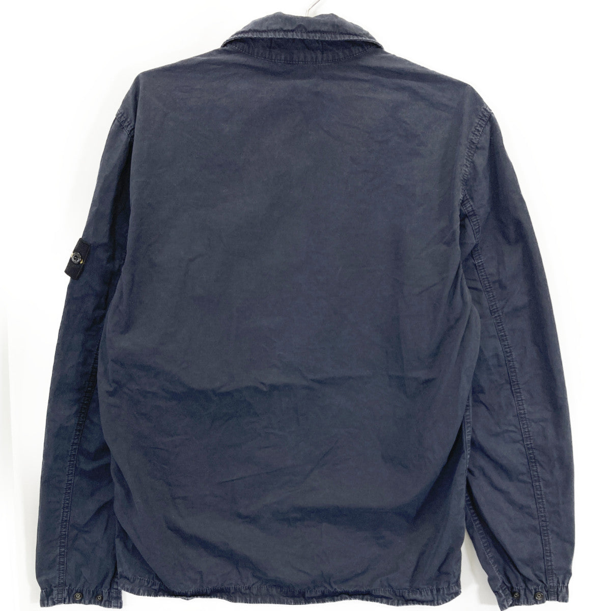 STONE ISLAND ストーンアイランド 7415117WN ﾈｲﾋﾞｰ ｺｯﾄﾝ ｶﾞｰﾒﾝﾄﾀﾞｲ OLD EFFECT ZIP OVERSHIRT ジャケット M