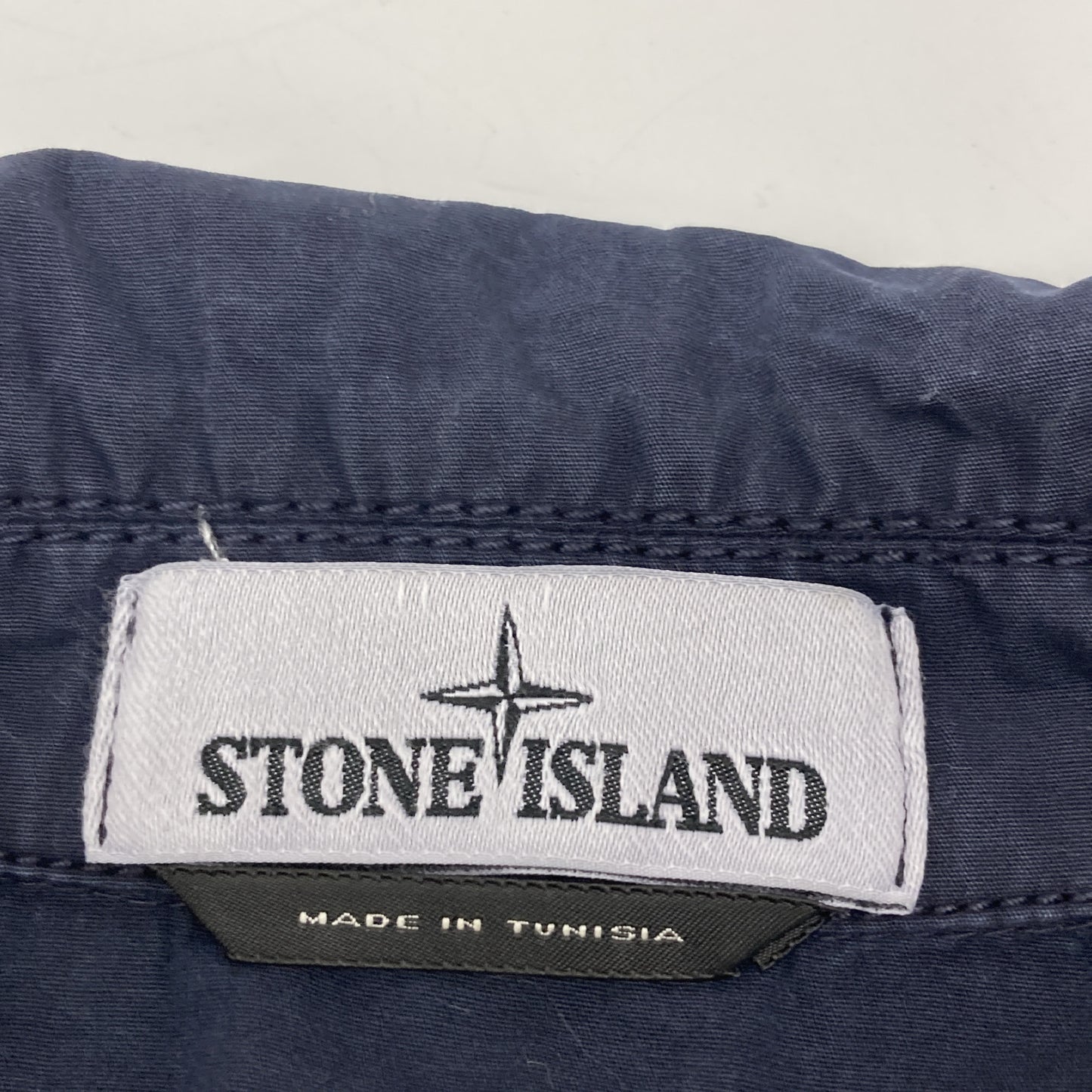 STONE ISLAND ストーンアイランド 7415117WN ﾈｲﾋﾞｰ ｺｯﾄﾝ ｶﾞｰﾒﾝﾄﾀﾞｲ OLD EFFECT ZIP OVERSHIRT ジャケット M