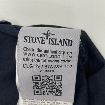 STONE ISLAND ストーンアイランド 7415117WN ﾈｲﾋﾞｰ ｺｯﾄﾝ ｶﾞｰﾒﾝﾄﾀﾞｲ OLD EFFECT ZIP OVERSHIRT ジャケット M