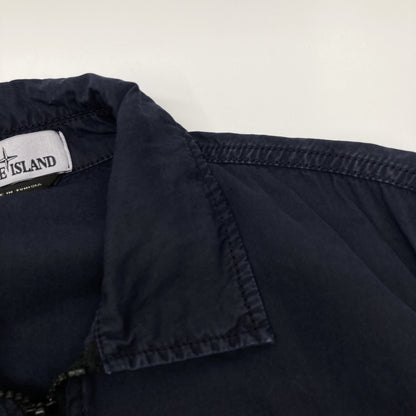 STONE ISLAND ストーンアイランド 7415117WN ﾈｲﾋﾞｰ ｺｯﾄﾝ ｶﾞｰﾒﾝﾄﾀﾞｲ OLD EFFECT ZIP OVERSHIRT ジャケット M