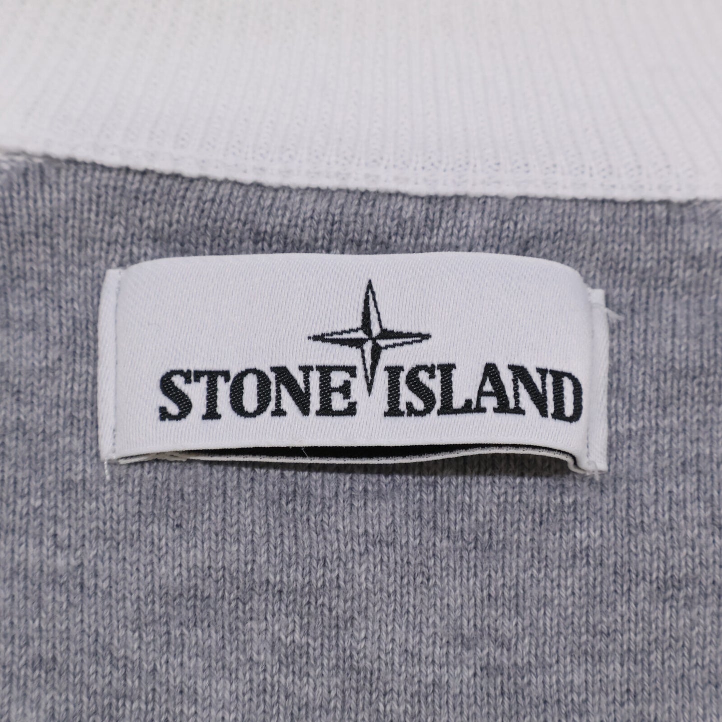 STONE ISLAND ストーンアイランド 【国内正規】6415562B2 アームロゴパッチ付 コットン ジップアップ ニット ジャケット M
