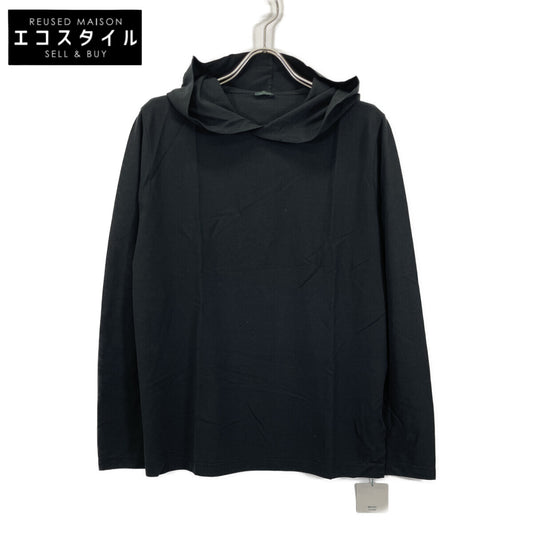 ZANONE ザノーネ 81M003 Z0380 ﾌﾞﾗｯｸ ｱｲｽｺｯﾄﾝ ﾌﾟﾙｵｰﾊﾞｰﾊﾟｰｶｰ トップス 48