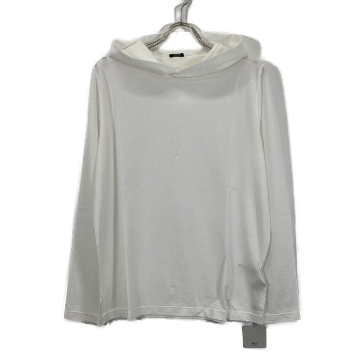 ZANONE ザノーネ 81M003 Z0380 ﾎﾜｲﾄ ｱｲｽｺｯﾄﾝ ﾌﾟﾙｵｰﾊﾞｰﾊﾟｰｶｰ トップス 48