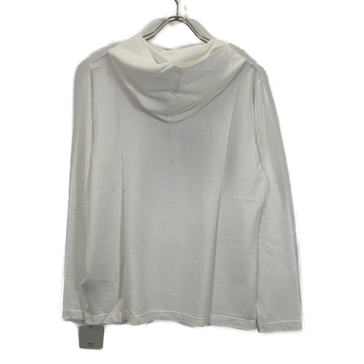 ZANONE ザノーネ 81M003 Z0380 ﾎﾜｲﾄ ｱｲｽｺｯﾄﾝ ﾌﾟﾙｵｰﾊﾞｰﾊﾟｰｶｰ トップス 48