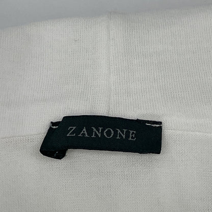 ZANONE ザノーネ 81M003 Z0380 ﾎﾜｲﾄ ｱｲｽｺｯﾄﾝ ﾌﾟﾙｵｰﾊﾞｰﾊﾟｰｶｰ トップス 48