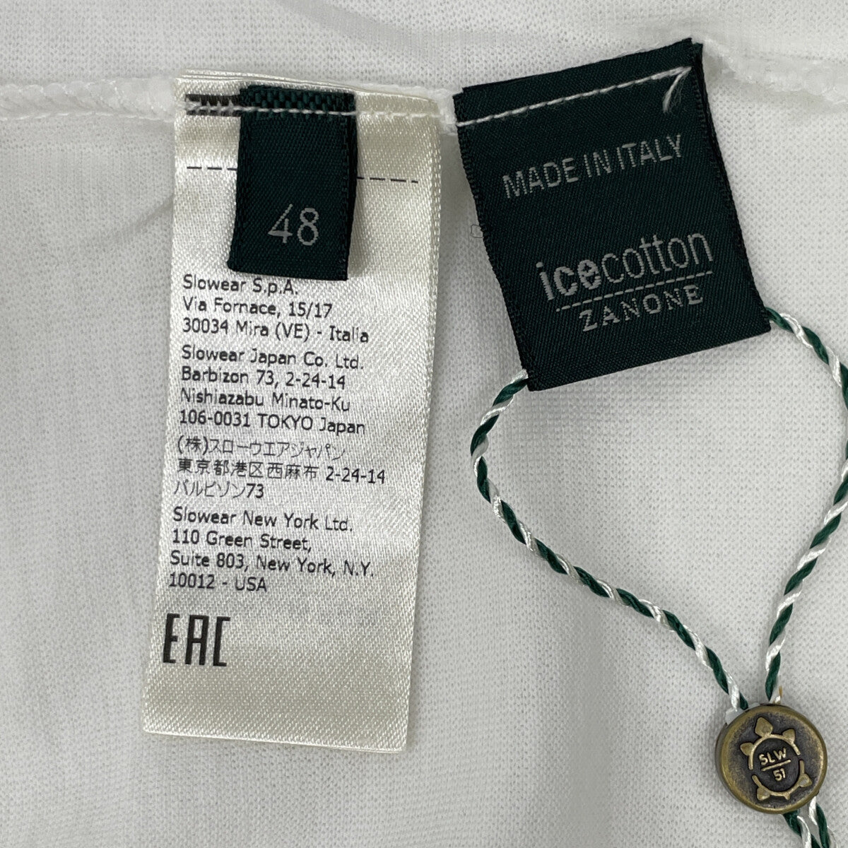 ZANONE ザノーネ 81M003 Z0380 ﾎﾜｲﾄ ｱｲｽｺｯﾄﾝ ﾌﾟﾙｵｰﾊﾞｰﾊﾟｰｶｰ トップス 48