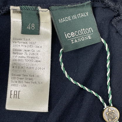 ZANONE ザノーネ 81M003 Z0380 ﾈｲﾋﾞｰ ｱｲｽｺｯﾄﾝ ﾌﾟﾙｵｰﾊﾞｰﾊﾟｰｶｰ トップス 48