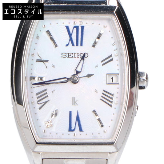 SEIKO セイコー SSVW165 LUKIAルキア ダイヤ入り白蝶貝文字盤 ソーラー電波 腕時計
