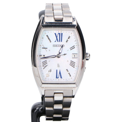 SEIKO セイコー SSVW165 LUKIAルキア ダイヤ入り白蝶貝文字盤 ソーラー電波 腕時計