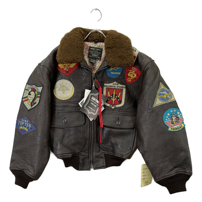 AVIREX アヴィレックス 201013 ﾌﾞﾗｳﾝ G-1 TOP GUN ﾌﾗｲﾄｼﾞｬｹｯﾄ ジャケット XS