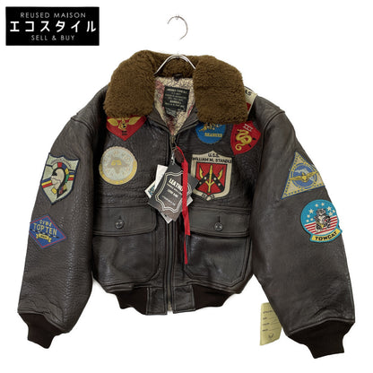 AVIREX アヴィレックス 201013 ﾌﾞﾗｳﾝ G-1 TOP GUN ﾌﾗｲﾄｼﾞｬｹｯﾄ ジャケット XS