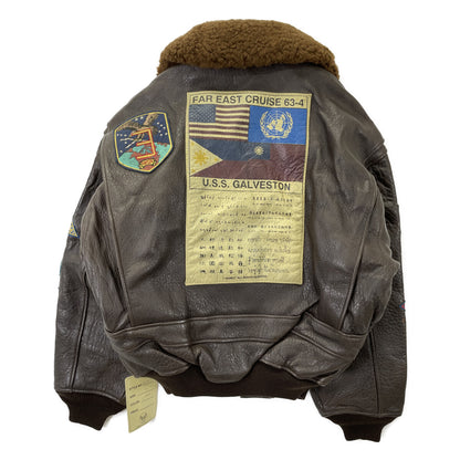 AVIREX アヴィレックス 201013 ﾌﾞﾗｳﾝ G-1 TOP GUN ﾌﾗｲﾄｼﾞｬｹｯﾄ ジャケット XS