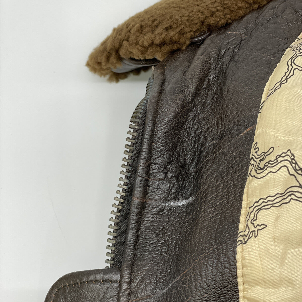 AVIREX アヴィレックス 201013 ﾌﾞﾗｳﾝ G-1 TOP GUN ﾌﾗｲﾄｼﾞｬｹｯﾄ ジャケット XS