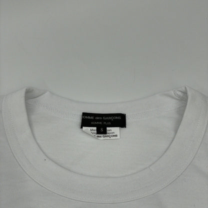 COMMEdesGARCONS HOMME PLUS コムデギャルソンオムプリュス 25SS PO-T018 ﾎﾜｲﾄ ﾎﾟﾘｴｽﾃﾙ Zip Short Sleeve T-Shirt トップス S