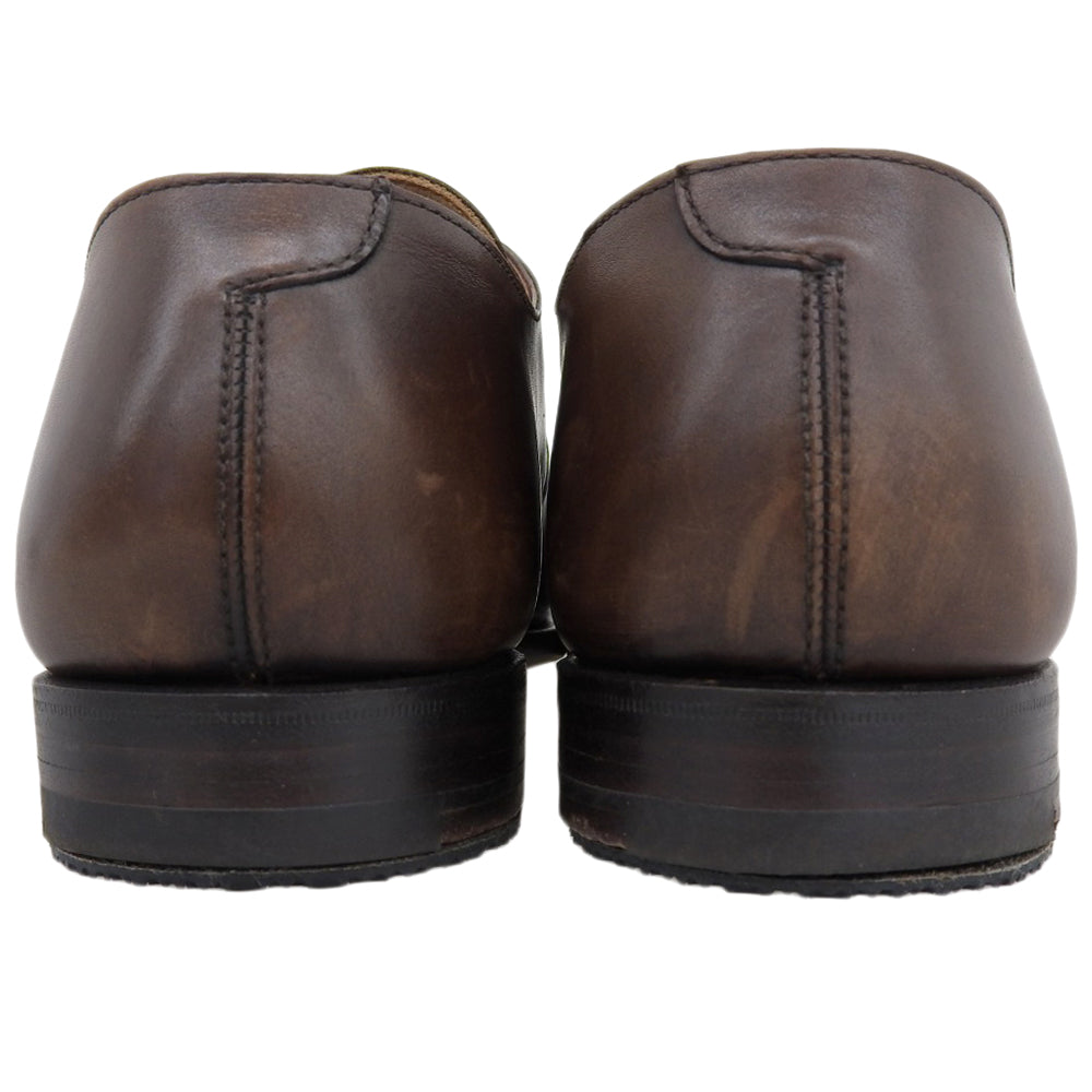 Crockett&Jones クロケット＆ジョーンズ 美品 9472 SAVILE シングル モンクストラップ シューズ メンズ ブラウン 6 1/2 シューズ 6.5