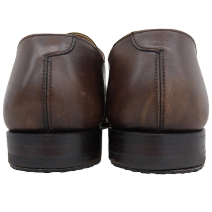 Crockett&Jones クロケット＆ジョーンズ 美品 9472 SAVILE シングル モンクストラップ シューズ メンズ ブラウン 6 1/2 シューズ 6.5