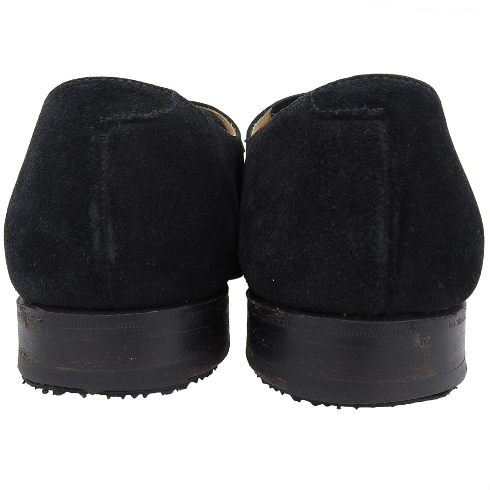 Crockett&Jones クロケット＆ジョーンズ CONNAUGHT ストレートチップ スエード シューズ メンズ ブラック 7E 7742 シューズ 7E