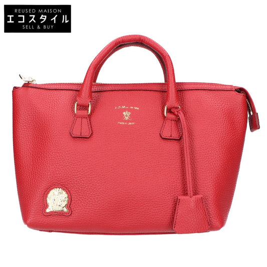 A.D.M.J. Accessoires De Mademoiselle ADMJ 【美品】シュリンクレザー 2WAY ファスナー トートバッグ