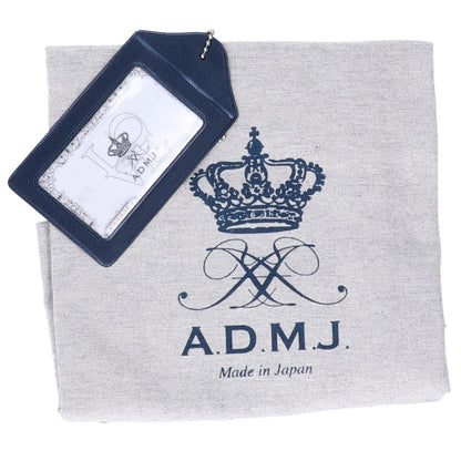 A.D.M.J. Accessoires De Mademoiselle ADMJ 【美品】シュリンクレザー 2WAY ファスナー トートバッグ
