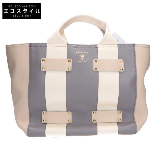 A.D.M.J. Accessoires De Mademoiselle ADMJ 【新品同様】17SA01010 型押しレザー デイリー トートバッグ