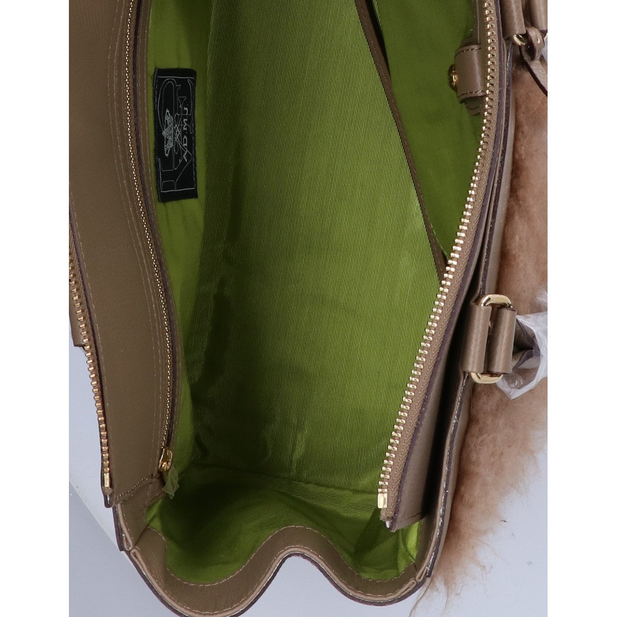 A.D.M.J. Accessoires De Mademoiselle ADMJ 【新品同様】14WS01030 カシミヤ/牛革 トートバッグ