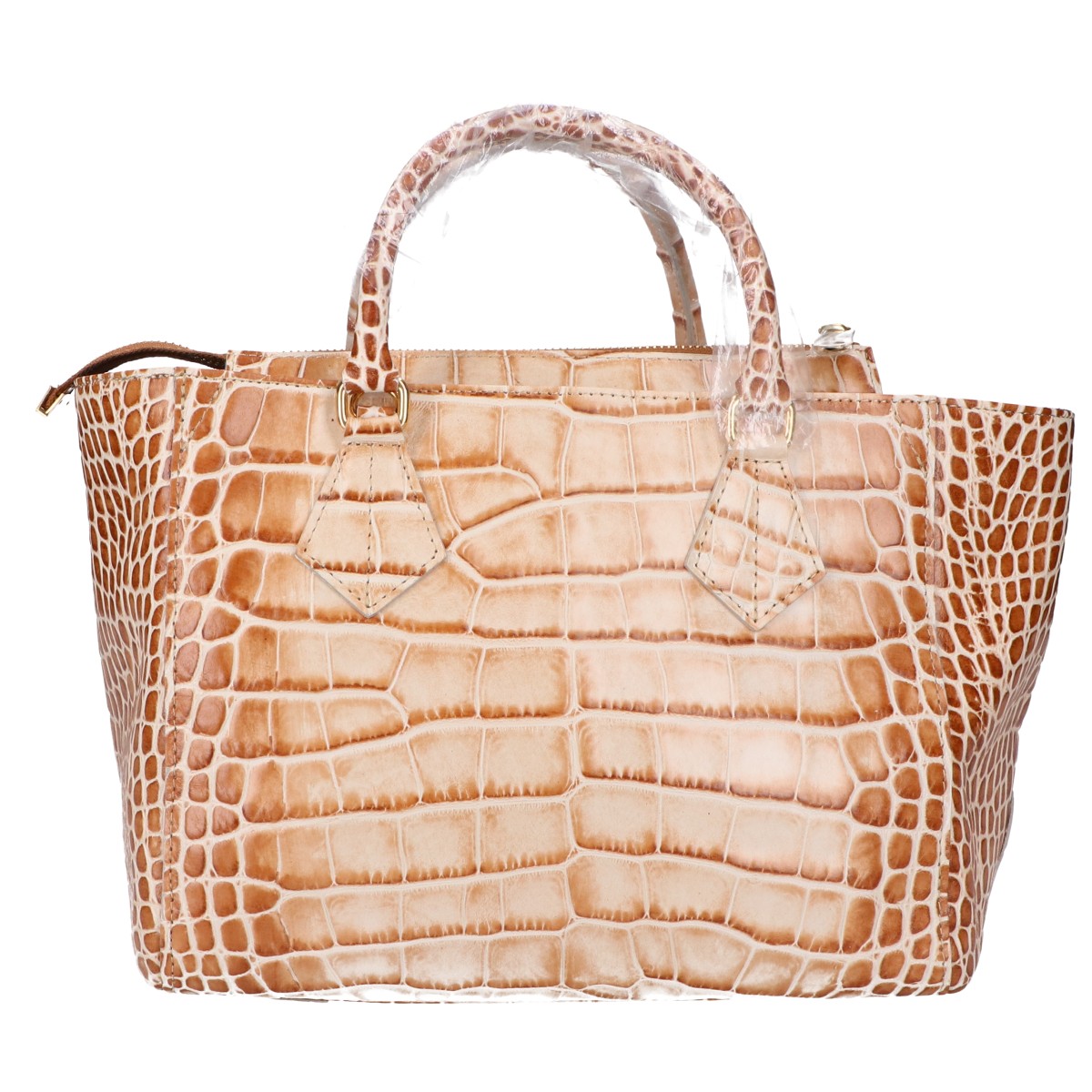 A.D.M.J. Accessoires De Mademoiselle ADMJ 【新品未使用】15AWS01007SC クロコ型押しカーフ 2WAY トートバッグ