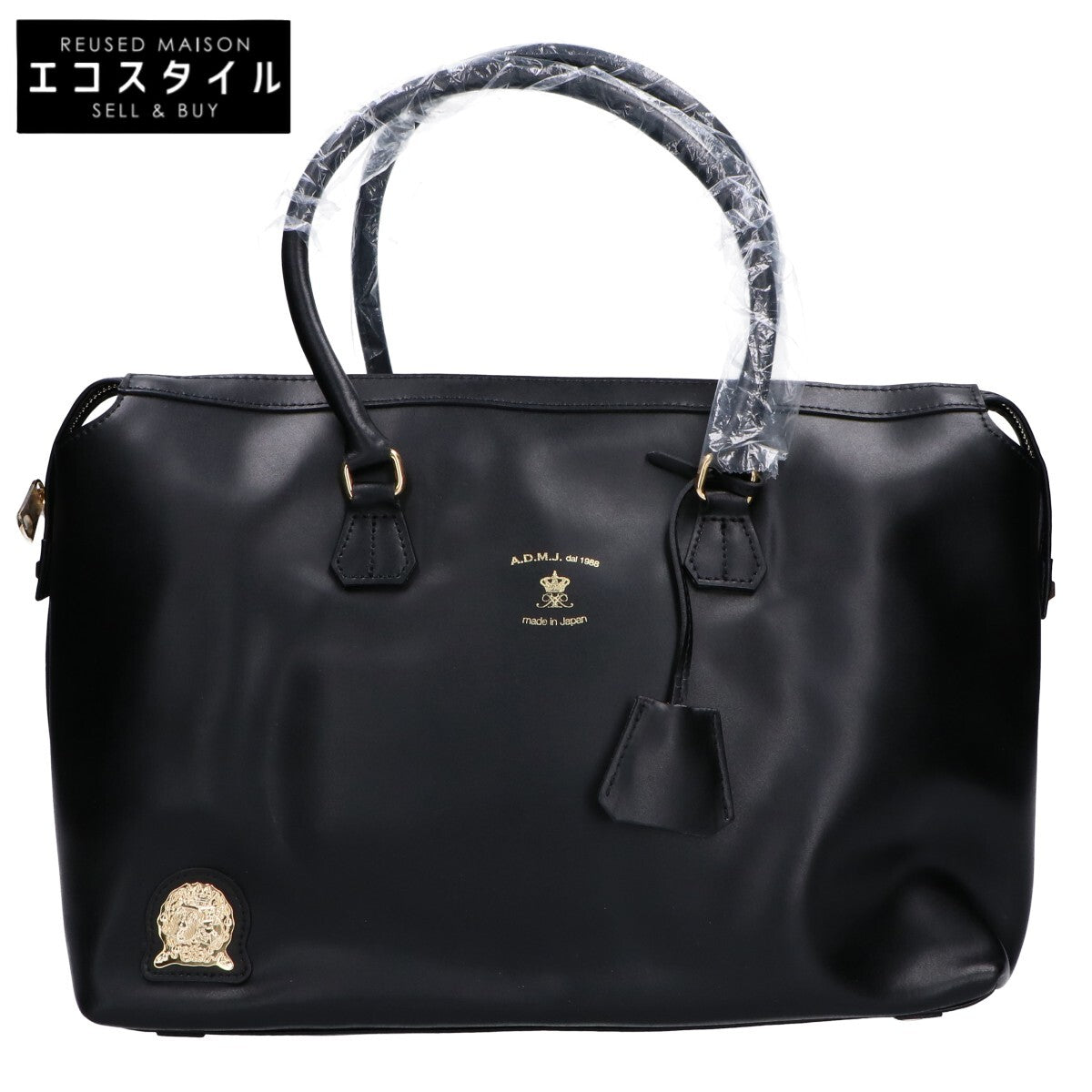 A.D.M.J. Accessoires De Mademoiselle ADMJ 【新品未使用】スムースレザー ボストンバッグ