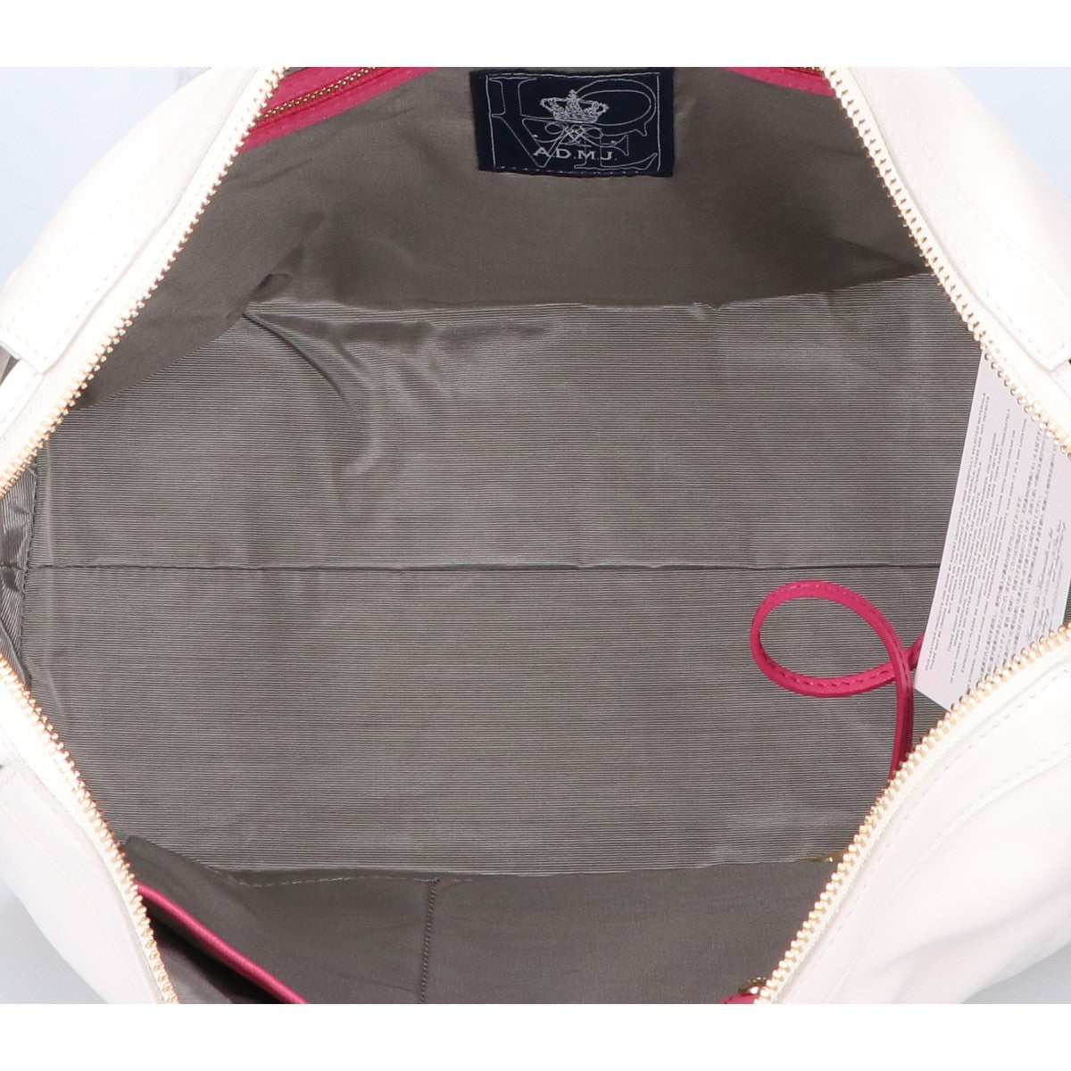 A.D.M.J. Accessoires De Mademoiselle ADMJ 【新品未使用】牛革 ボストンバッグ