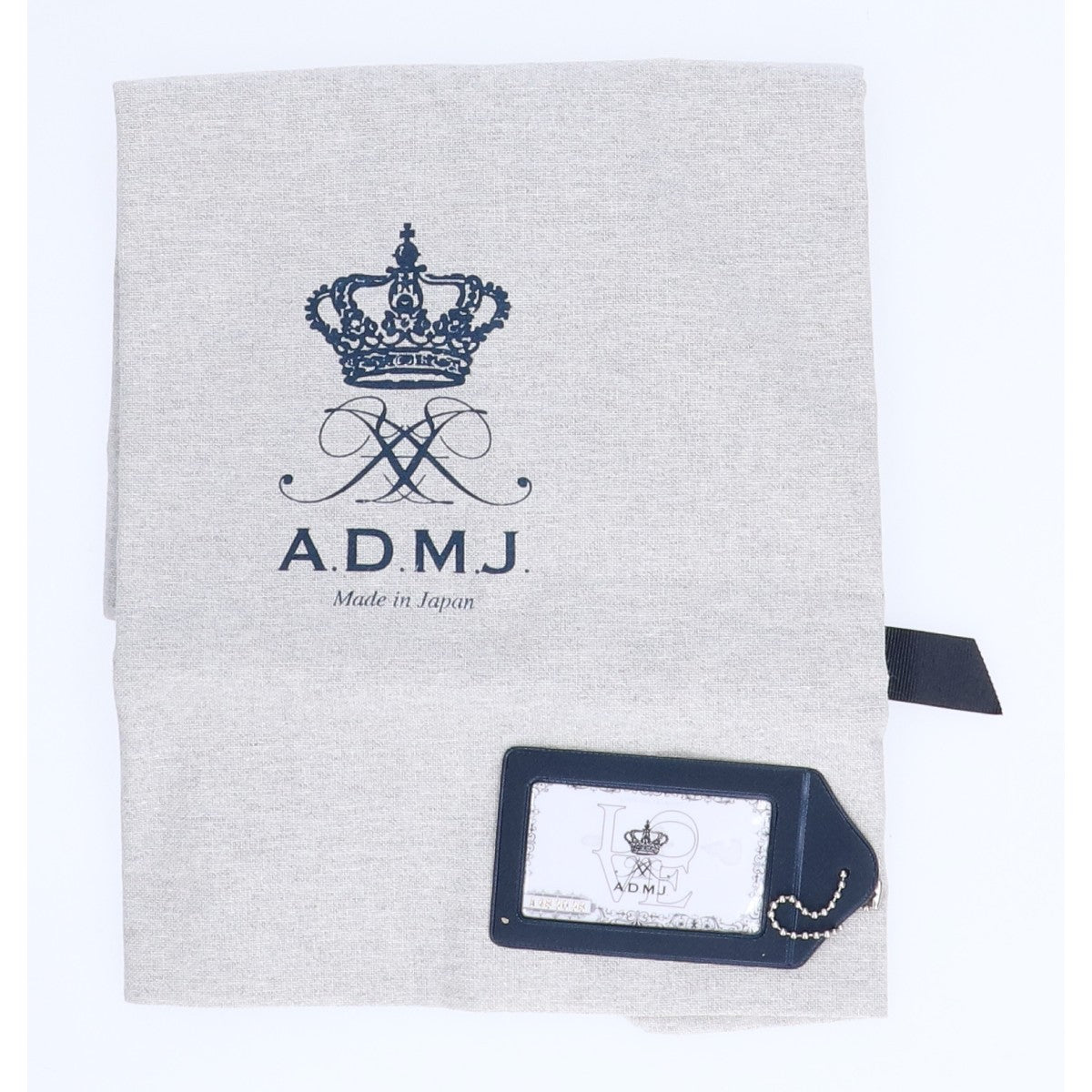 A.D.M.J. Accessoires De Mademoiselle ADMJ 【新品同様】キーホールモチーフ レザー トートバッグ