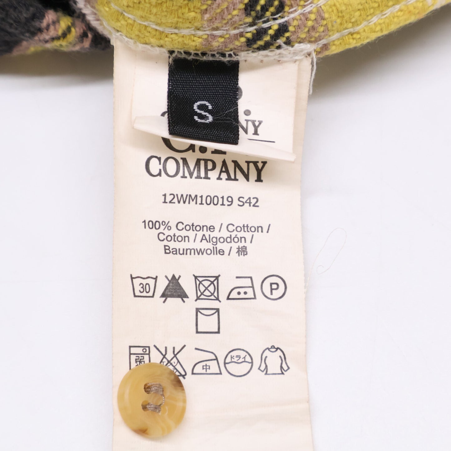 C.P.COMPANY シーピーカンパニー 12WM10019 チェック ネルシャツ/ トップス S