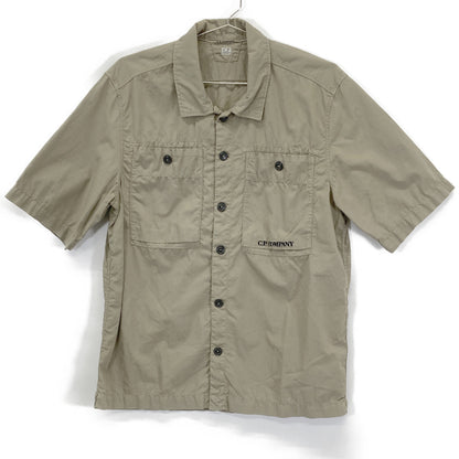 C.P.COMPANY シーピーカンパニー 12CMSH284A ﾍﾞｰｼﾞｭ ﾘｯﾌﾟｽﾄｯﾌﾟ S/Sｼｬﾂ トップス S