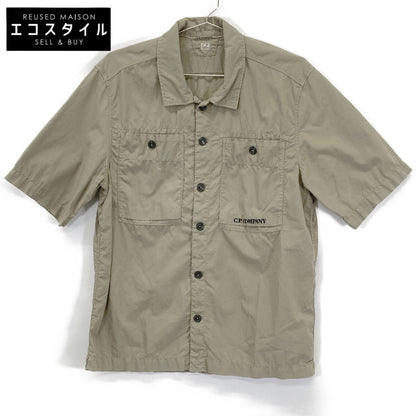 C.P.COMPANY シーピーカンパニー 12CMSH284A ﾍﾞｰｼﾞｭ ﾘｯﾌﾟｽﾄｯﾌﾟ S/Sｼｬﾂ トップス S