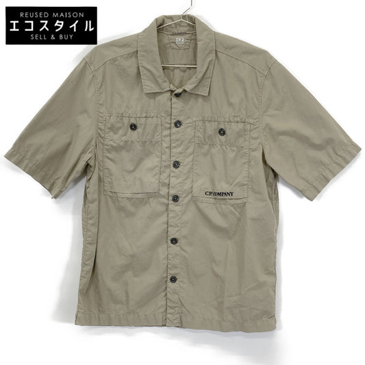 C.P.COMPANY シーピーカンパニー 12CMSH284A ﾍﾞｰｼﾞｭ ﾘｯﾌﾟｽﾄｯﾌﾟ S/Sｼｬﾂ トップス S