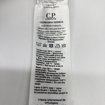 C.P.COMPANY シーピーカンパニー 12CMSH284A ﾍﾞｰｼﾞｭ ﾘｯﾌﾟｽﾄｯﾌﾟ S/Sｼｬﾂ トップス S
