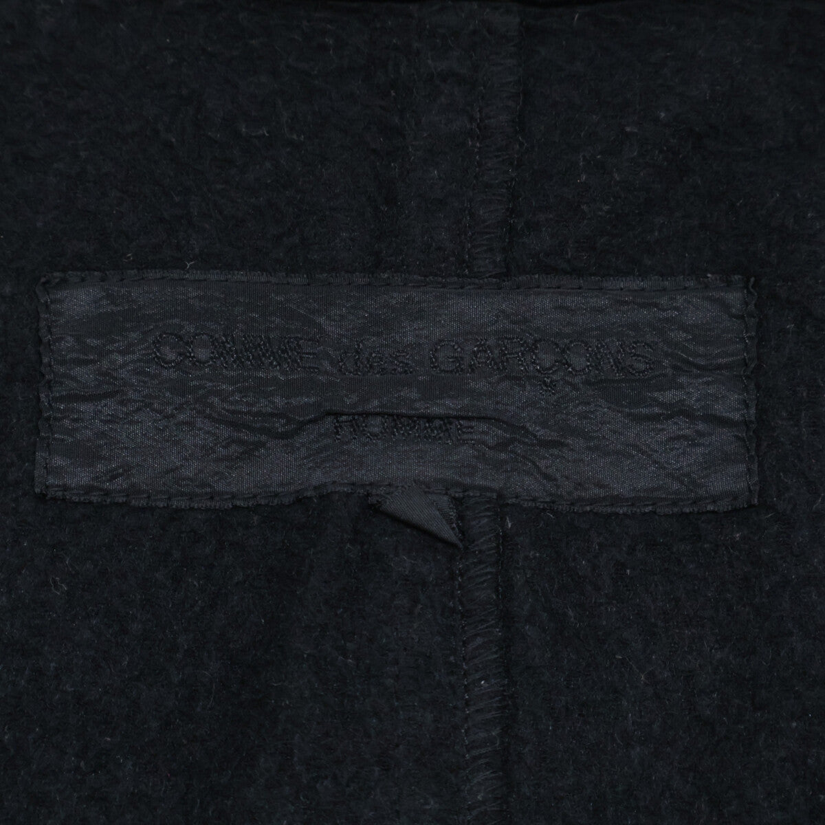COMMEdesGARCONS HOMME コムデギャルソンオム 10年製 HG-T024 ﾌﾞﾗｯｸ ﾎﾟﾘ縮絨 2Bﾃｰﾗｰﾄﾞｼﾞｬｹｯﾄ ジャケット XS