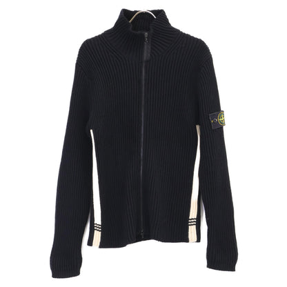 STONE ISLAND ストーンアイランド 【国内正規】00's 41155990 ウール ジップアップ リブニット ジャケット M