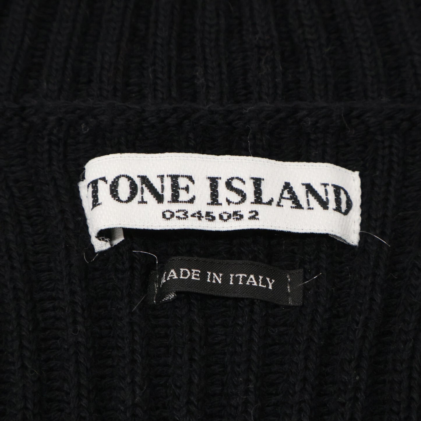 STONE ISLAND ストーンアイランド 【国内正規】00's 41155990 ウール ジップアップ リブニット ジャケット M