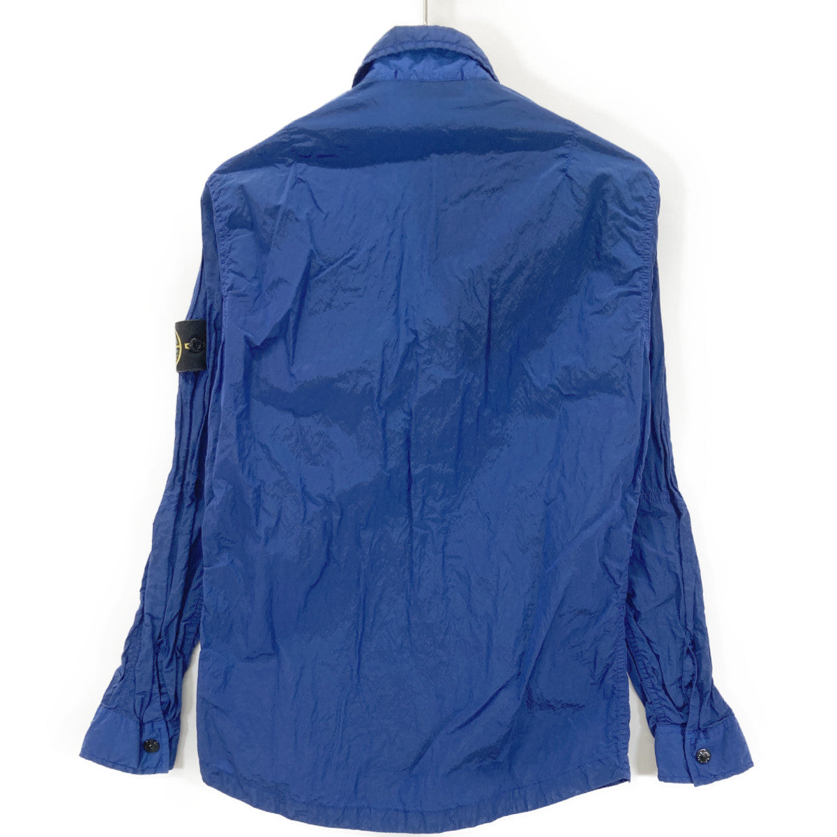 STONE ISLAND ストーンアイランド 15SS 62151F244 ﾌﾞﾙｰ ｶﾞｰﾒﾝﾄﾀﾞｲ ﾅｲﾛﾝﾒﾀﾙ 長袖ｼｬﾂｼﾞｬｹｯﾄ ジャケット Ｓ