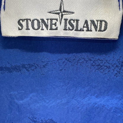 STONE ISLAND ストーンアイランド 15SS 62151F244 ﾌﾞﾙｰ ｶﾞｰﾒﾝﾄﾀﾞｲ ﾅｲﾛﾝﾒﾀﾙ 長袖ｼｬﾂｼﾞｬｹｯﾄ ジャケット Ｓ