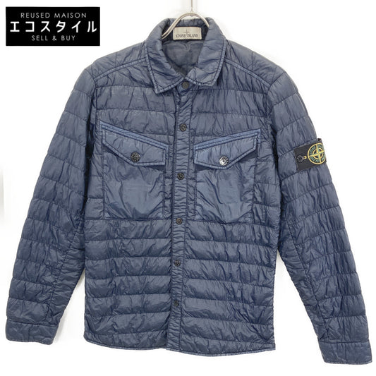 STONE ISLAND ストーンアイランド 631510424 ﾈｲﾋﾞｰ ｶﾞｰﾒﾝﾄﾀﾞｲ 長袖ﾀﾞｳﾝ ｼｬﾂ ｼﾞｬｹｯﾄ ジャケット S